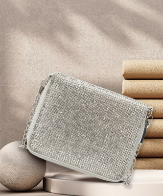 LINO PERROS Party Silver  Clutch
