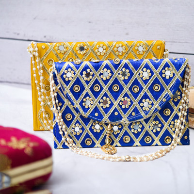 KUBER INDUSTRIES Casual Multicolor  Clutch(Pack of: 2)