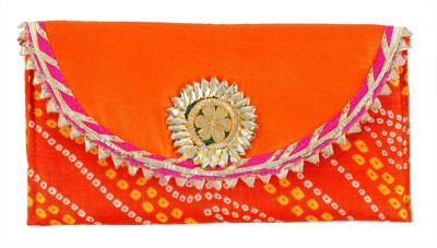 SUMERA WARQ Party, Casual Orange  Clutch