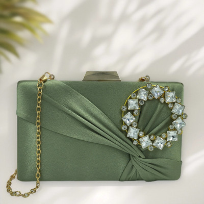 troveo Party Green  Clutch