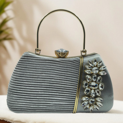 troveo Party Grey  Clutch