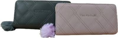 Faaya Casual Grey  Clutch(Pack of: 2)