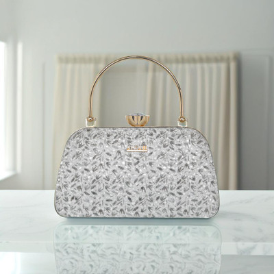 Altair Party Silver, Grey  Clutch
