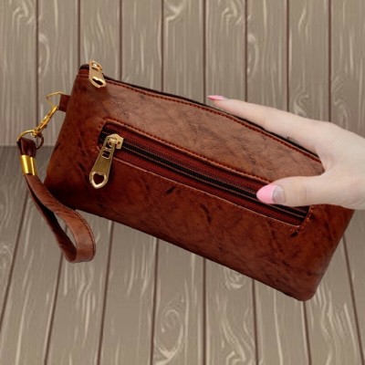 Fh handicraft Casual Brown  Clutch