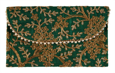SUMERA WARQ Party, Casual Green  Clutch