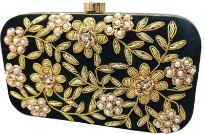 Zari and Fashion Party Black  Clutch