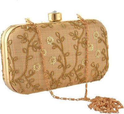 Worthyy Enterprises Party Beige  Clutch