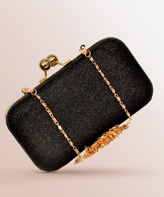 Sandali Handicraft Party Black  Clutch