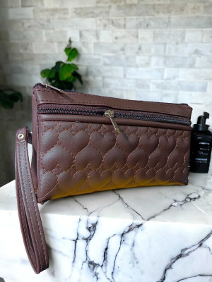 AARFA ENTERPRISES Casual Brown  Clutch