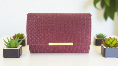 NIARA Party, Casual Maroon  Clutch