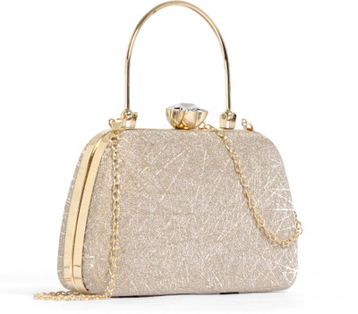 apery Party Gold  Clutch