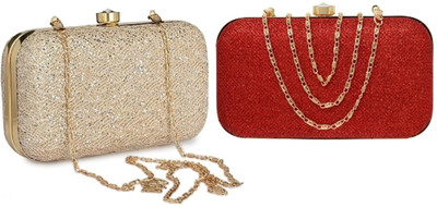BABERWAL ENTERPRISES Party Multicolor  Clutch(Pack of: 2)