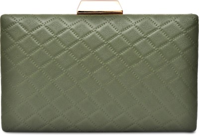 FOR THE BEAUTIFUL YOU Casual, Party, Formal Green  Clutch