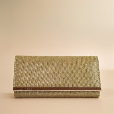 LINO PERROS Party Gold  Clutch