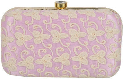 Tooba Handicraft Casual White  Clutch