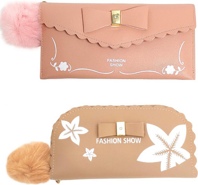 Mahabal Casual, Party, Formal Beige, Cream  Clutch(Pack of: 2)