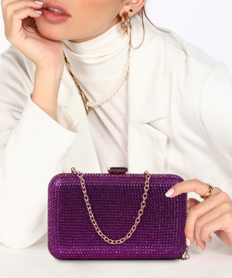 LINO PERROS Party Purple  Clutch