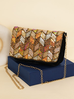 Fabbhue Party Multicolor  Clutch