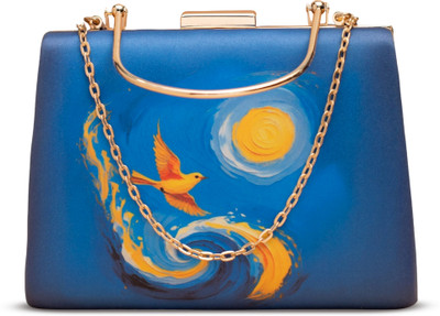 ARTKLIM Casual, Formal, Party Blue, Orange  Clutch