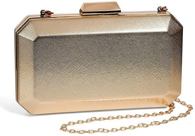 Inovera Casual Gold  Clutch