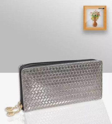 Vishal Creations Party Silver  Clutch