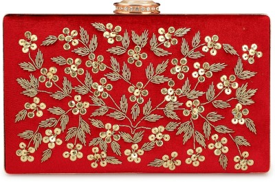 Toobacraft Party Red, Gold  Clutch