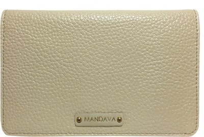 MANDAVA Women Casual, Evening/Party, Formal, Travel, Trendy Beige Artificial Leather Wallet(2 Card Slots)