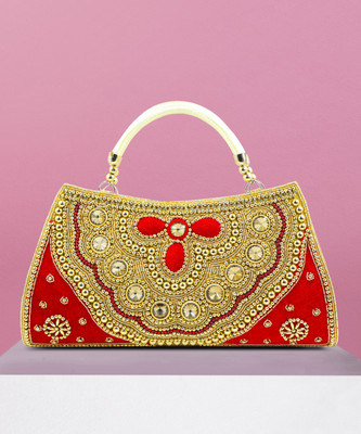 Fancy Walas Party Red  Clutch