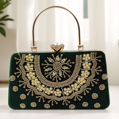 Bella Moda Party Green  Clutch