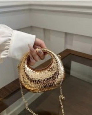 Purple Wings Party Gold  Clutch