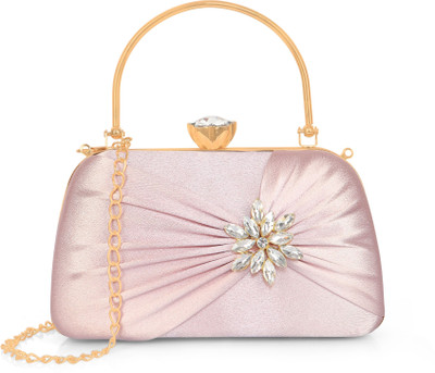 Misha Casual, Formal, Party Pink  Clutch