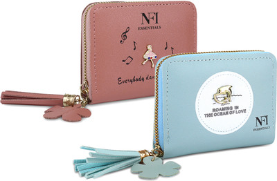 NFI essentials Casual Blue, Pink  Clutch(Pack of: 2)
