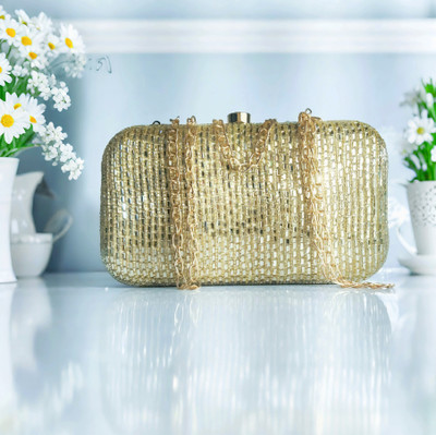 rani Party Gold  Clutch
