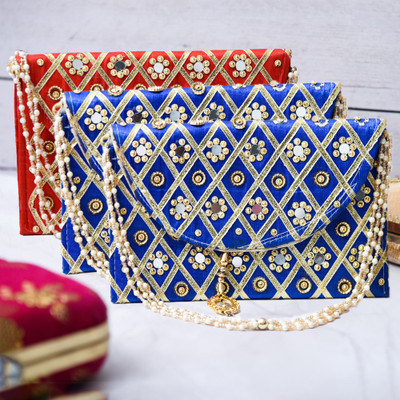 KUBER INDUSTRIES Casual Multicolor  Clutch(Pack of: 3)