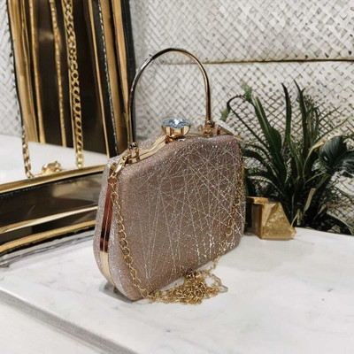 Falcon Bag Party Brown  Clutch