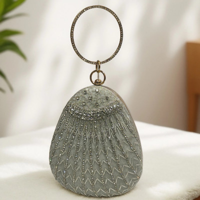 troveo Party Grey  Clutch