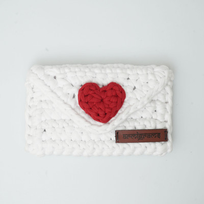 Armigrams Casual White  Clutch