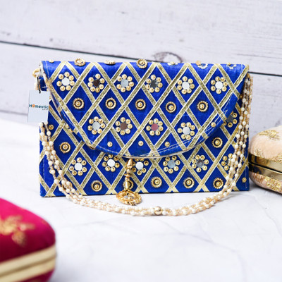 HOMESTIC Casual Blue  Clutch