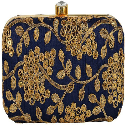 Tooba Handicraft Casual Blue  Clutch