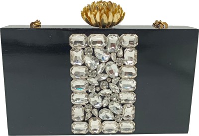 NSH Party Gold, Black  Clutch