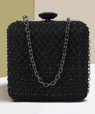 LINO PERROS Party Black  Clutch