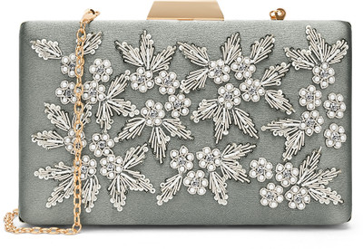 Lavie Signature Casual Silver  Clutch