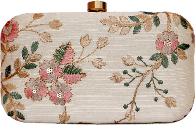 Tanishqa Creations Casual, Party White  Clutch