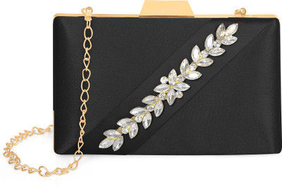 Misha Casual, Formal, Party Black  Clutch