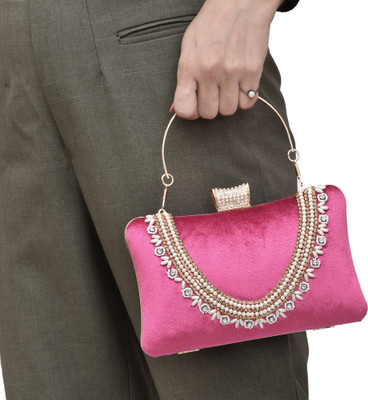 FOR THE BEAUTIFUL YOU Party Pink  Clutch