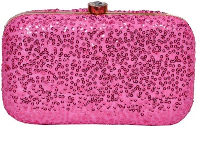 Sandali Handicraft Party, Casual, Formal Pink  Clutch