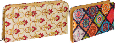 Sunesh Creation Casual, Party Multicolor, Gold  Clutch