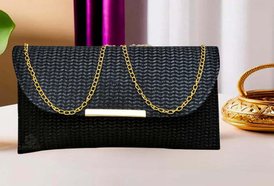 JIVON Black Sling Bag net sling