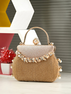 Dressberry Party Gold  Clutch