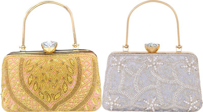 Seamount Party Pink, Silver  Clutch(Pack of: 2)